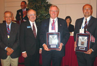 Representatives of McHenry County College and the Dana Corporation accept ICCTA's 2004 Business/Industry Partnership Award.
